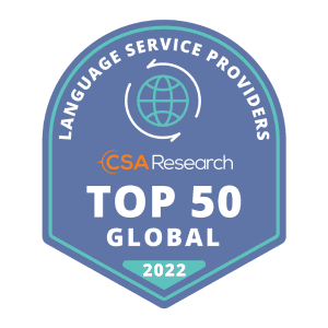 CSA Research Top 50 Global LSP 2022