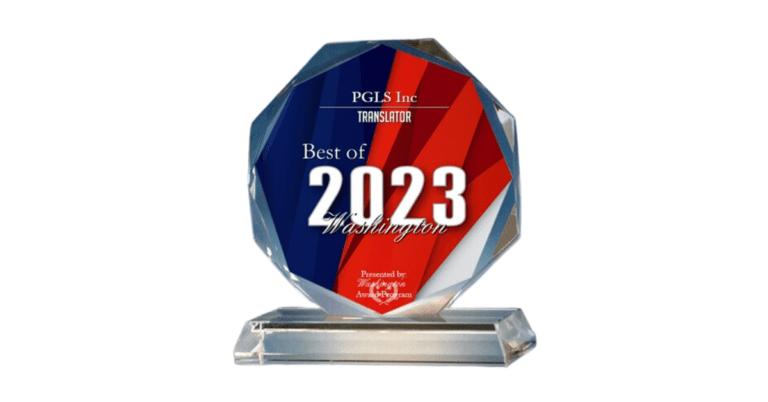 PGLS Receives 2023 Best of Washington Award Featured Image