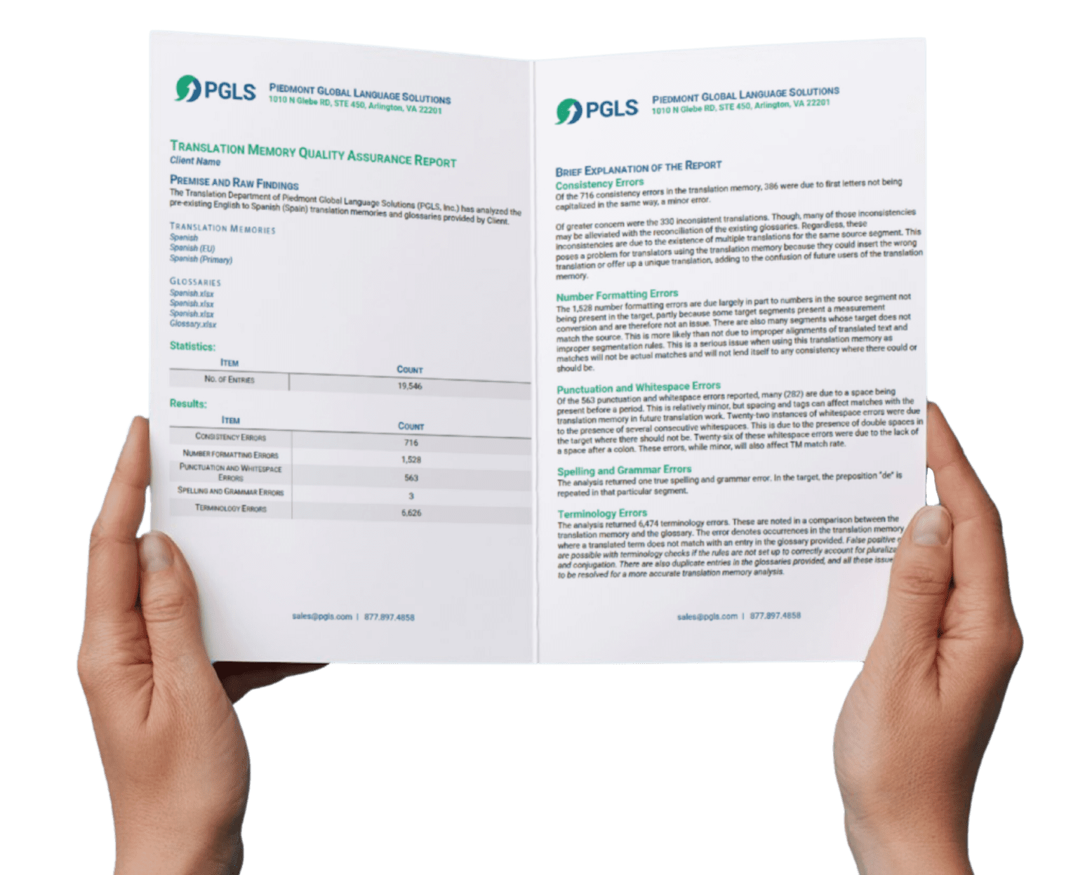 Translation Memory Quality Assurance Paper Report Mockup