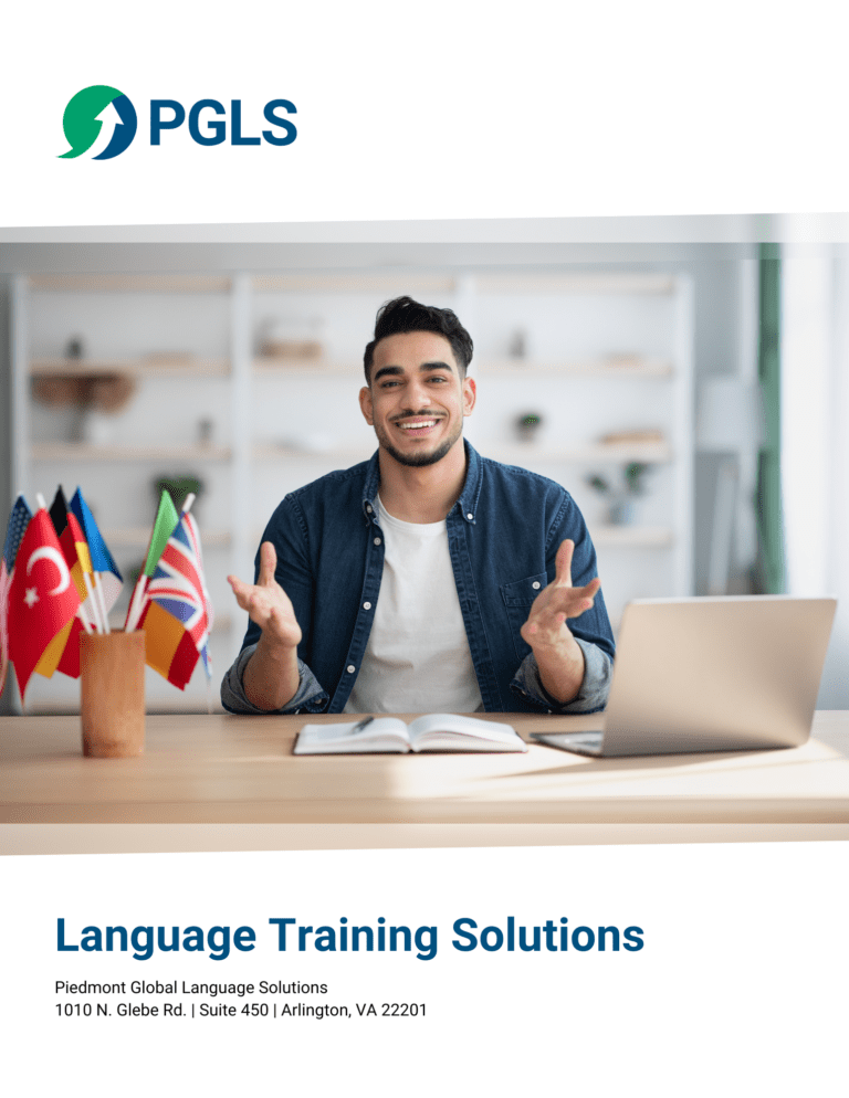 Language Training Brochure Mockup