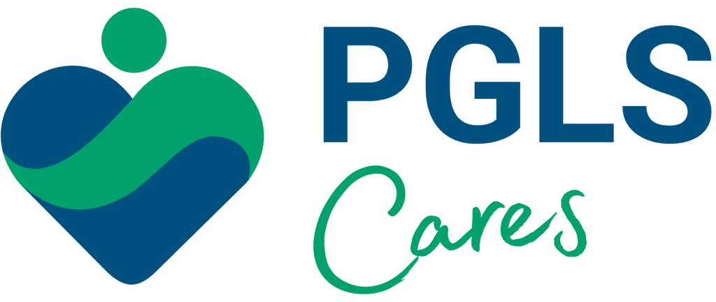 PGLS Cares Logo